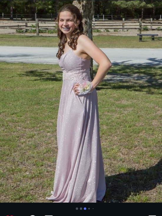 Dresses & Skirts - Elegant Lavender Sparkle Evening Dress - Sleeveless Gown
